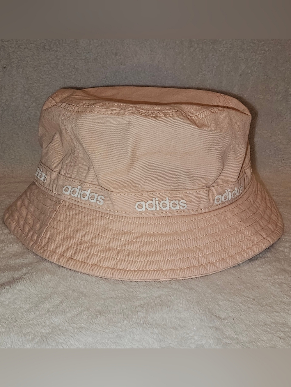 Adidas Peach Logo Bucket Hat